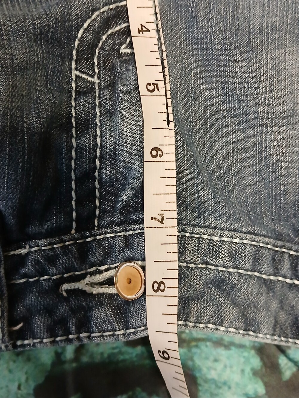 Harley Davidson Bootcut Jeans Womens Size 12 Medium Wash Flap Pocket Y2K - Picture 11 of 14
